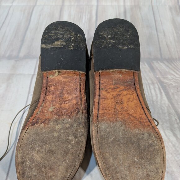 Nisolo Men's Khaki Green Suede Lace Up Everyday Chukka Boot Size 9.5 - Picture 8 of 9